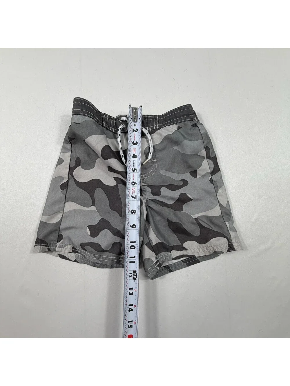 OshKosh B'gosh Boys 3T Gray Camouflage Swim Trunks